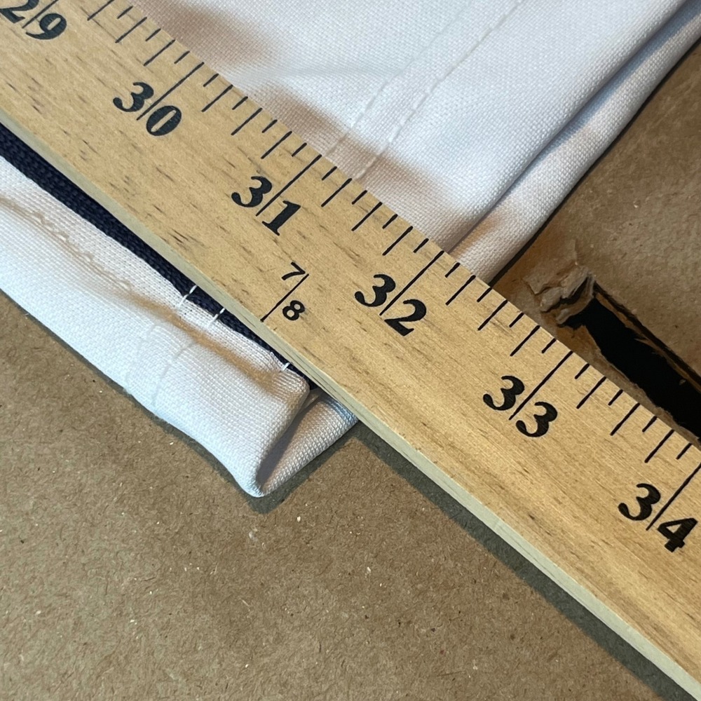 Champro Youth Small White Baseball Pants Navy Blue Piping Adjustable Hem NWT - Picture 10 of 11